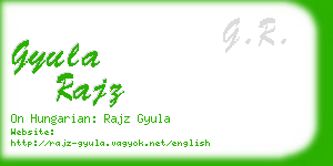 gyula rajz business card